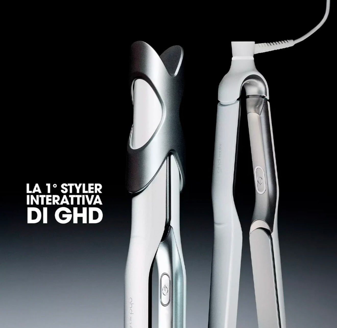 GHD Sculpt Black - piastra per capelli bianca interattiva