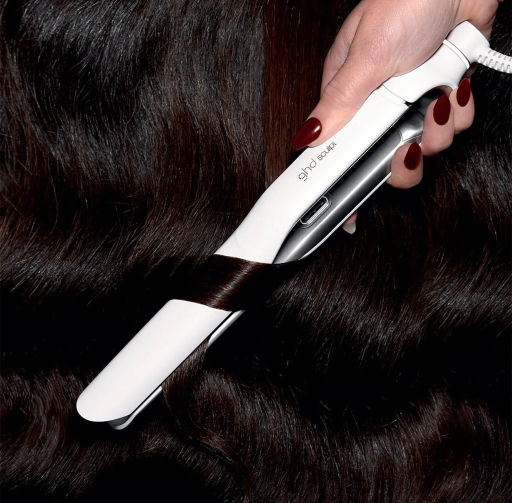 GHD Sculpt Black - piastra per capelli bianca interattiva