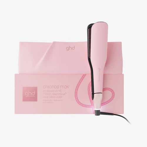 NUOVA GHD PIASTRA ROSA CHRONOS MAX PIASTRA LARGA PER CAPELLI LUNGHI (LAMELLE 43MM) DUSTED PINK